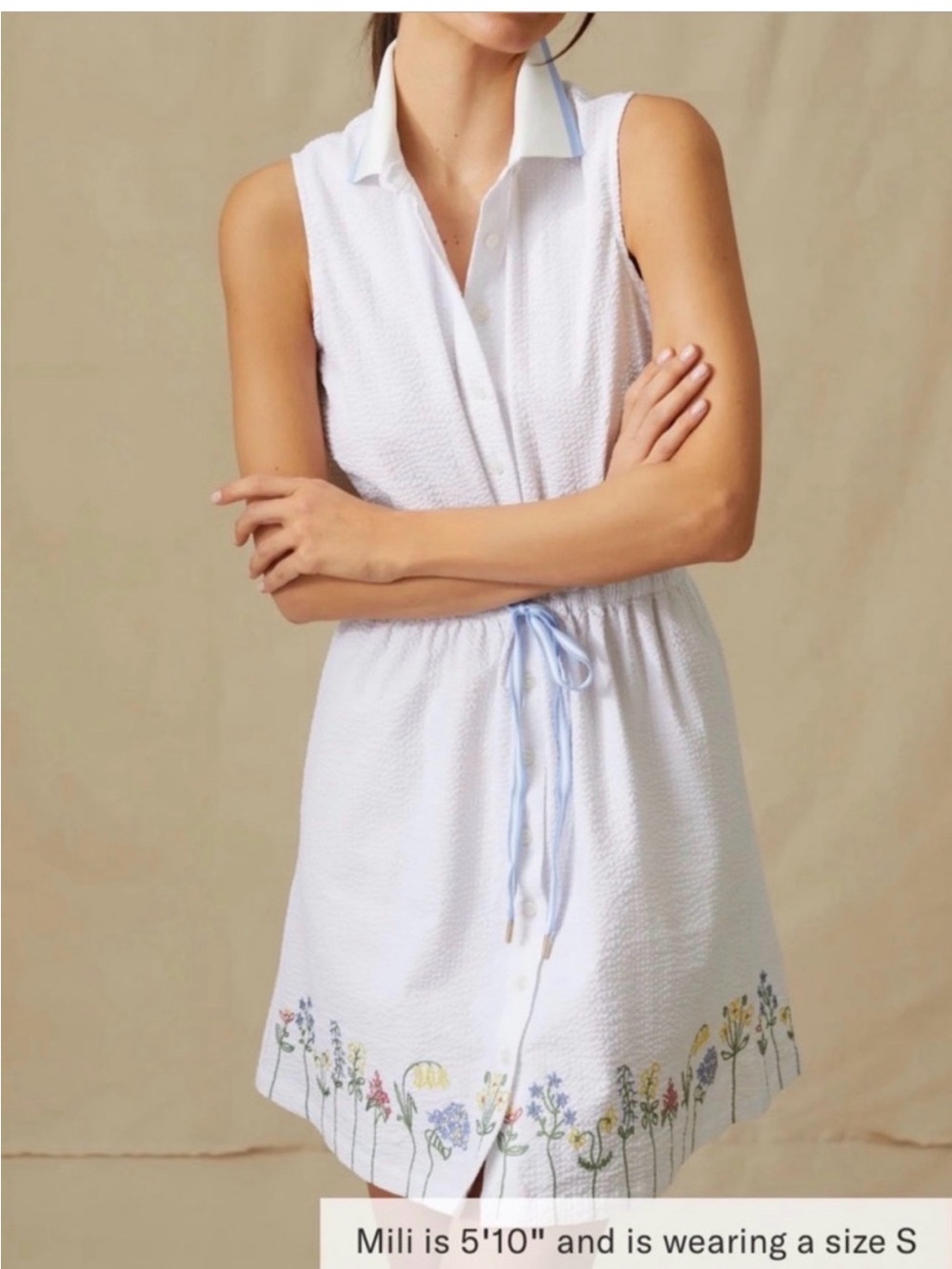 Tuckernuck Alcott sport seersucker floral dress
